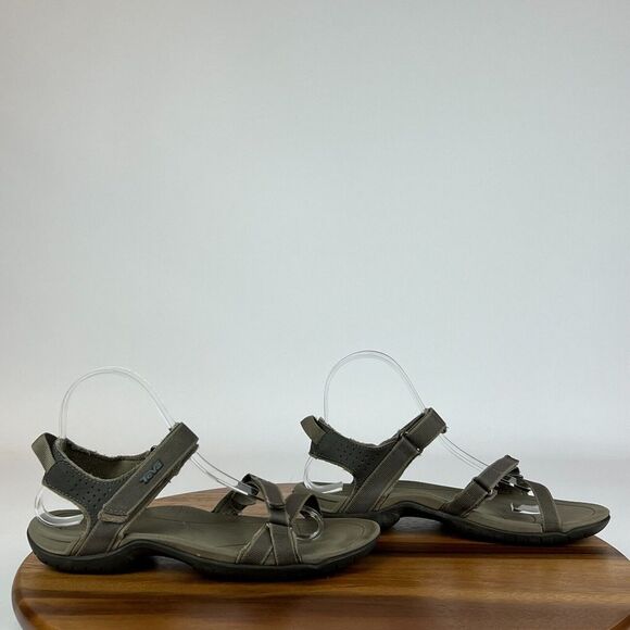 Womens Teva Verra Brown Strappy Outdoor Hiking Walking Sandals Size‎ 7 M GUC - Picture 1 of 8
